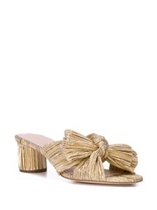 Loeffler Randall Emilia geplooide muiltjes - Goud