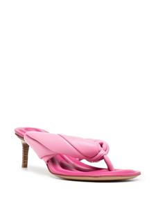 Jacquemus Mari gedraaide muiltjes - Roze