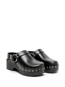 RE/DONE 70s muiltjes met studs - Zwart