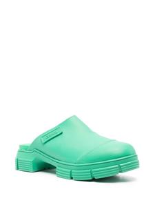 GANNI City slip-on muiltjes - 801 - KELLY GREEN