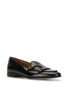 Edhen Milano Loafers met dubbel bandje - Zwart