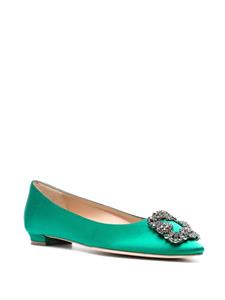 Manolo Blahnik Hangisi ballerina's - Groen