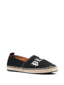 Philipp Plein Espadrilles met logoprint - Zwart