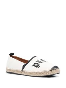 Philipp Plein Espadrilles met logoprint - Wit