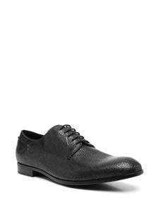 Emporio Armani Veterschoenen met slangenprint-effect - Zwart