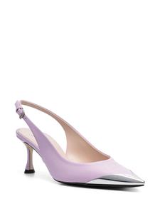 Nº21 Slingback pumps met contrasterende neus - Roze