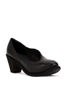 Guidi pumps met chunky hak - Zwart