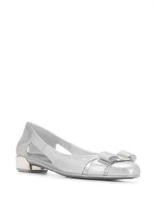 Ferragamo Pumps met strikdetail - Zilver