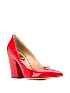 Sergio Rossi Pumps met blokhak - Rood