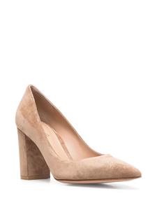 Gianvito Rossi Pumps met blokhak - Bruin