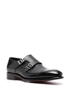 Santoni Leren gespschoenen - Blauw