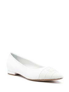 Casadei Leren ballerina's - Wit