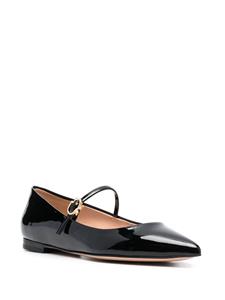 Gianvito Rossi Ballerina's met puntige neus - Zwart