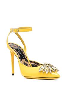 Philipp Plein Vernice pumps verfraaid met kristallen - Geel