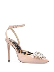 Philipp Plein Pumps verfraaid met kristallen - Beige