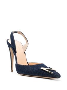 Magda Butrym Slingback pumps met puntige neus - Blauw