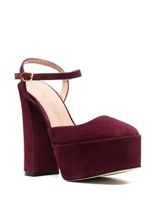 Stuart Weitzman Pumps met plateauzool - Rood