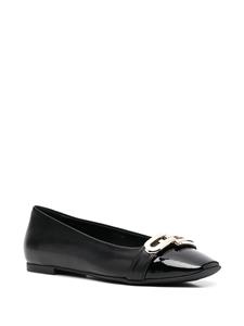 Furla Ballerina's met logoplakkaat - Zwart