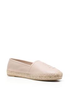 Saint Laurent Espadrilles met logo-reliëf - Beige