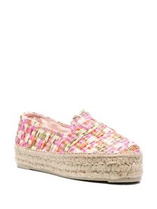 Manebi Espadrilles met plateauzool - Roze