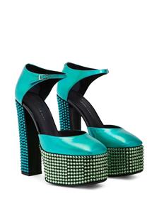 Giuseppe Zanotti Bebe Strass pumps met plateauzool - Groen