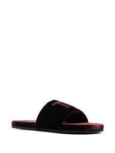 TOM FORD Fluwelen slippers - Rood