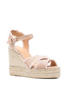Castañer Espadrilles met plateauzool - Roze