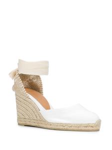 Castañer Carina espadrilles met sleehak - Wit