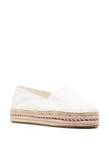 Tommy Hilfiger Espadrilles met geborduurd logo - Wit