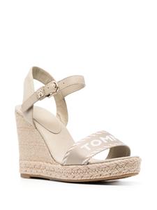 Tommy Hilfiger Sandalen met sleehak - Groen