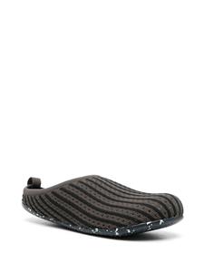Camper Wabi ribgebreide slippers - Zwart