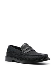 Moschino Loafers met logo jacquard - Zwart