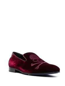 Philipp Plein Fluwelen loafers - Rood