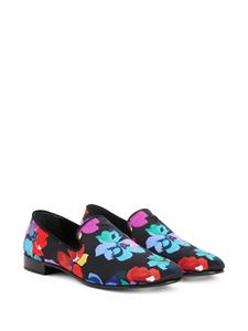 giuseppezanotti Giuseppe Zanotti Lewis Bloom loafers met print - Zwart