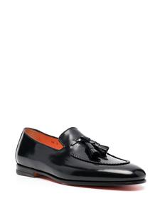 Santoni Loafers met kwastje - Zwart