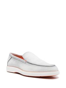 Santoni Suède loafers - Grijs