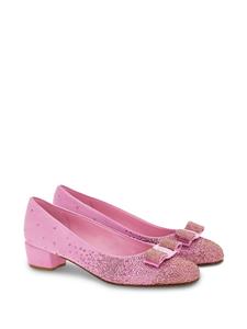 Ferragamo Vara 30mm crystal-embellished pumps - Roze