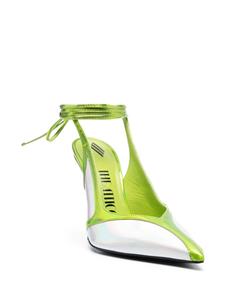 The Attico Venus leren pumps - Groen