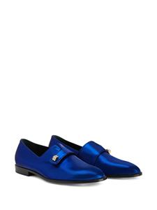 Giuseppe Zanotti Marty loafers met metallic-effect - Blauw