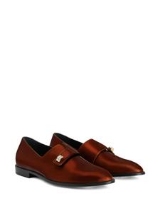 Giuseppe Zanotti Marty loafers met metallic-effect - Bruin