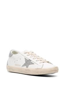 Golden Goose Superstar glitter-embellished sneakers - Wit