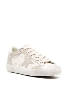 Golden Goose Super-Star panelled leather sneakers - Beige