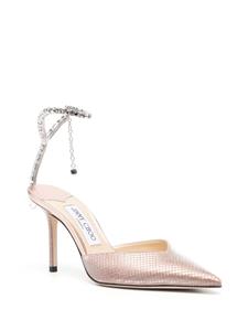 Jimmy Choo Saeda 85mm leather pumps - Roze