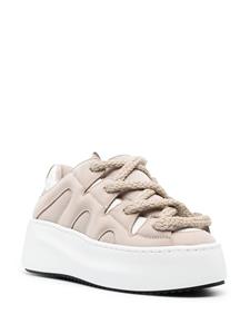 Vic Matié panelled low-top sneakers - Beige