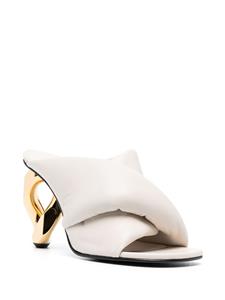 JW Anderson 100mm padded leather mules - Beige