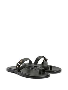 Giuseppe Zanotti Sandalen met logoplakkaat - Zwart
