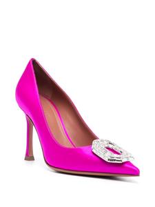 Amina Muaddi Camelia pumps verfraaid met kristallen - Roze