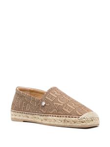 Versace Allover leather espadrilles - Bruin