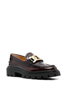 Tod's Loafers met logoplakkaat - Rood