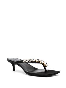 Versace 45mm crystal-embellished sandals - Zwart